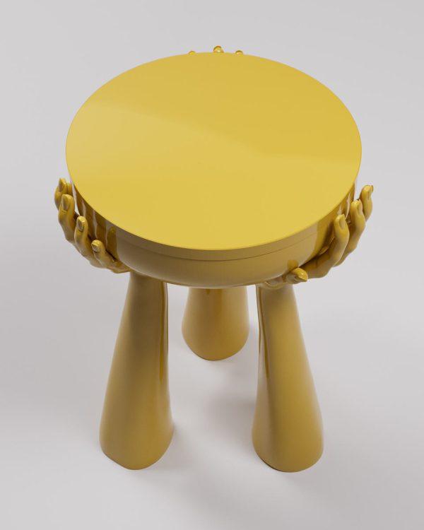 ISA-Tabouret Gold/Yellow