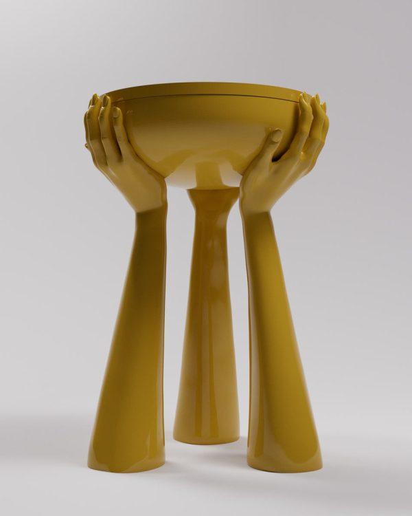 ISA-Tabouret Gold/Yellow