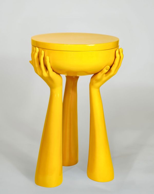 ISA-Tabouret goudgeel