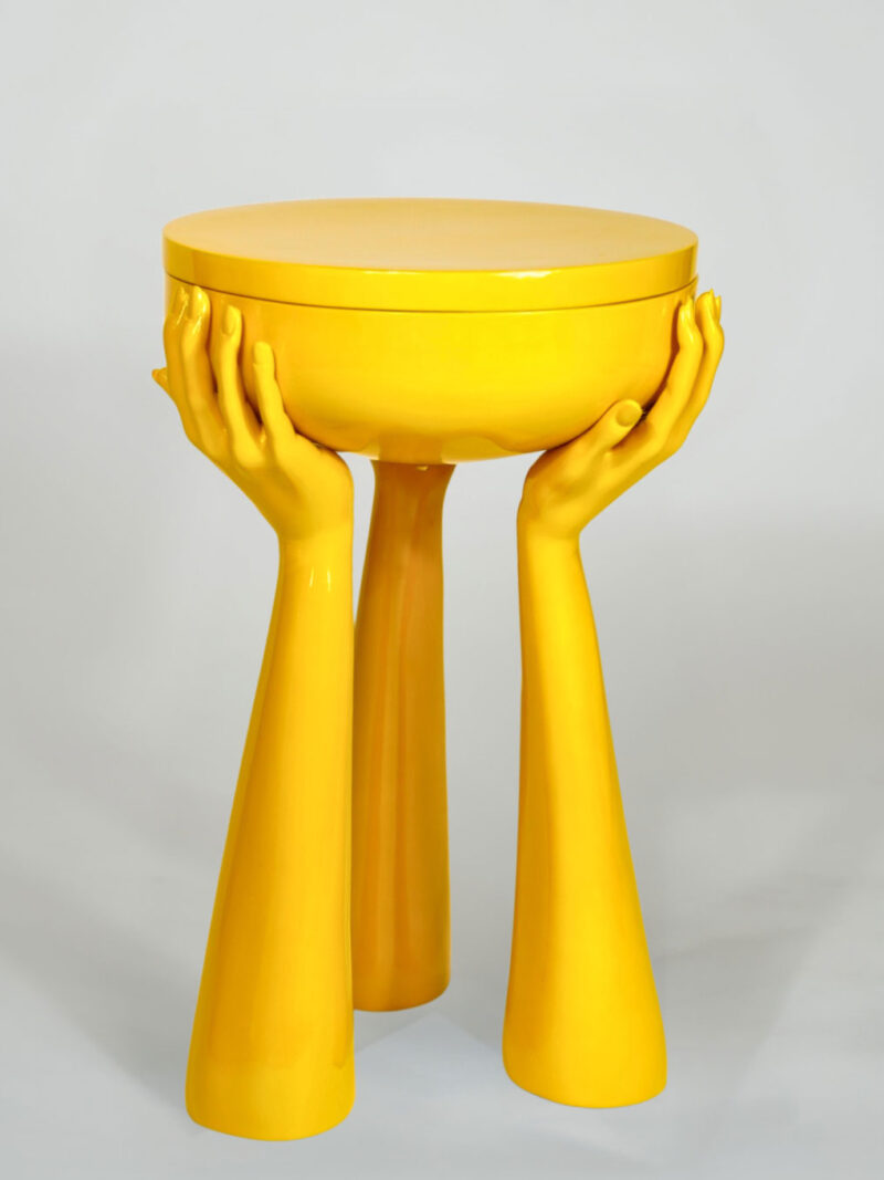 ISA-Tabouret goudgeel